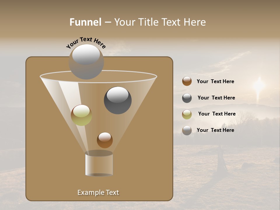 A Person Standing On Top Of A Hill With A Sky Background PowerPoint Template