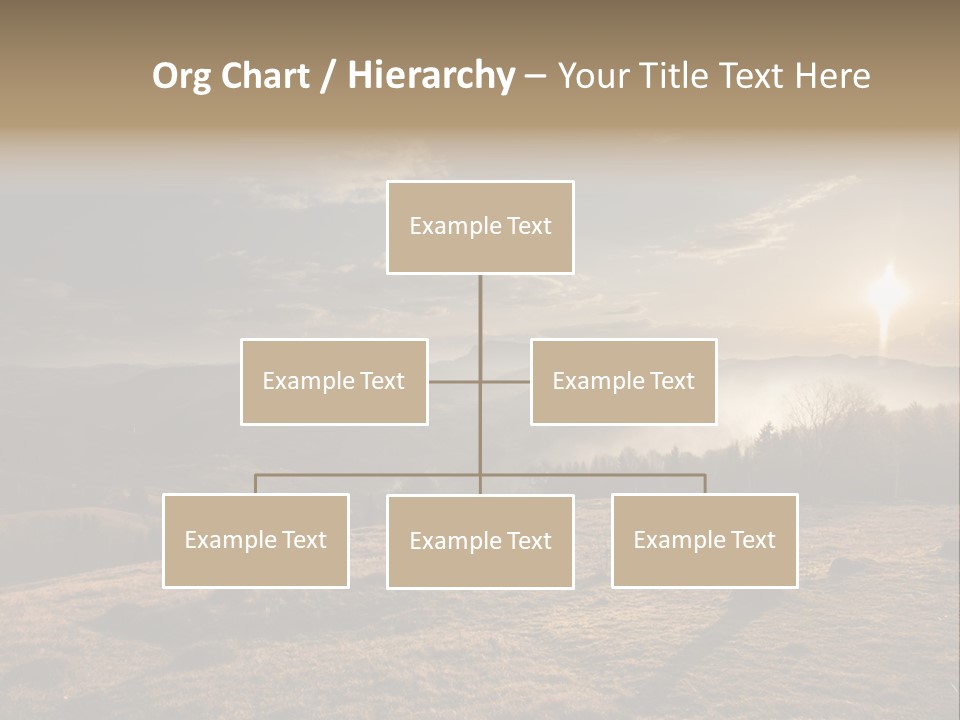 A Person Standing On Top Of A Hill With A Sky Background PowerPoint Template