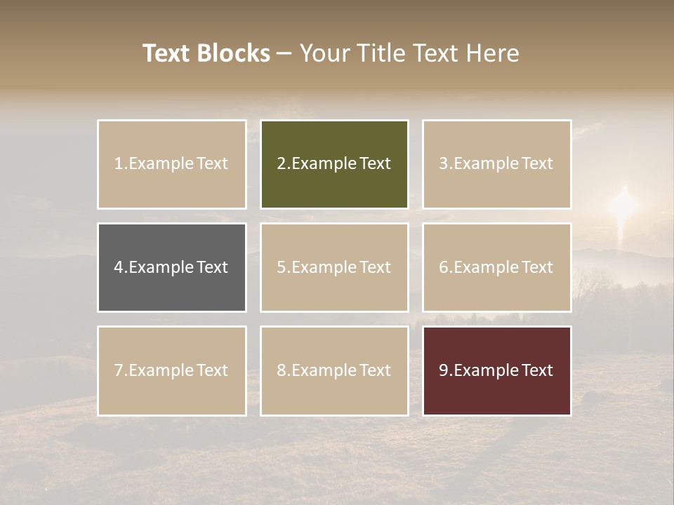 A Person Standing On Top Of A Hill With A Sky Background PowerPoint Template