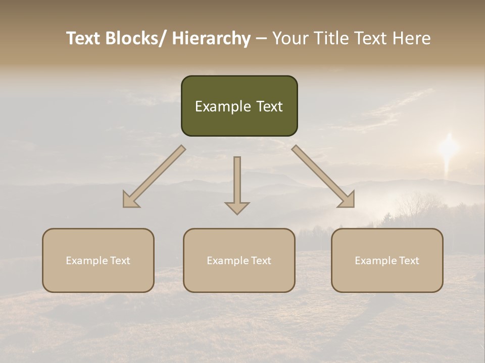A Person Standing On Top Of A Hill With A Sky Background PowerPoint Template