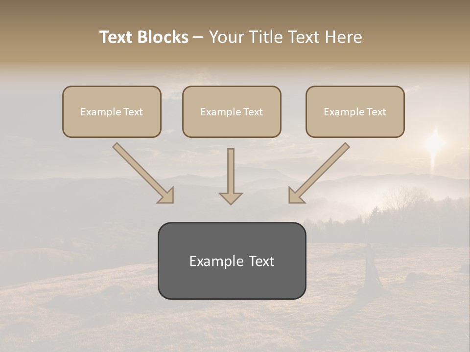 A Person Standing On Top Of A Hill With A Sky Background PowerPoint Template