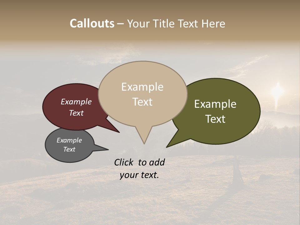 A Person Standing On Top Of A Hill With A Sky Background PowerPoint Template