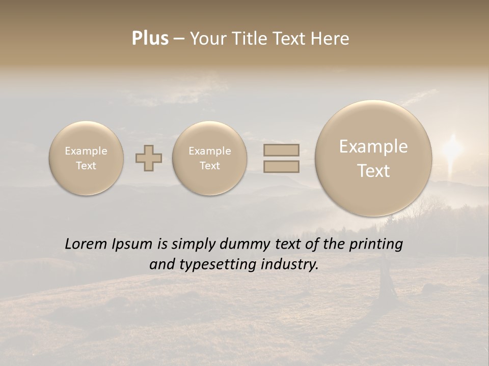 A Person Standing On Top Of A Hill With A Sky Background PowerPoint Template