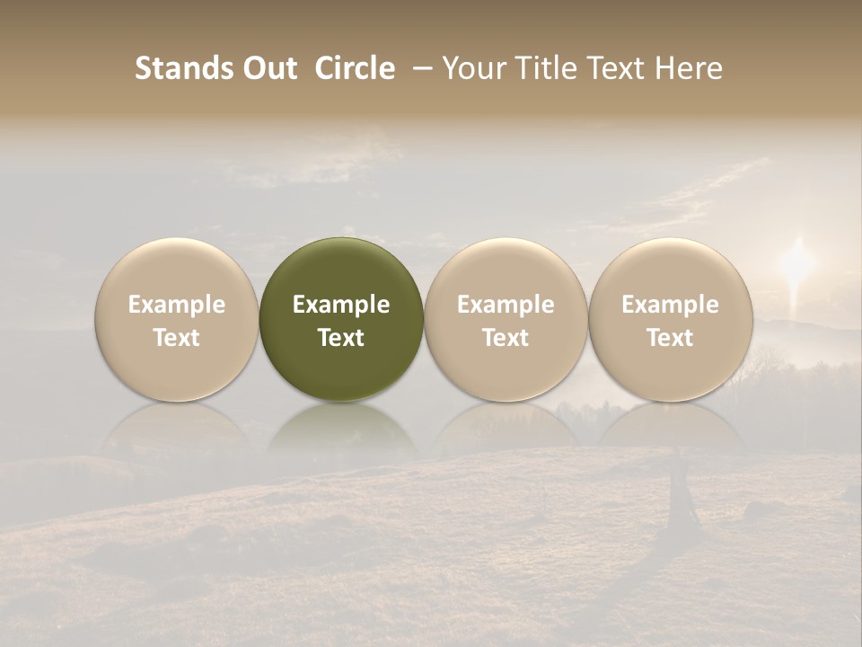 A Person Standing On Top Of A Hill With A Sky Background PowerPoint Template