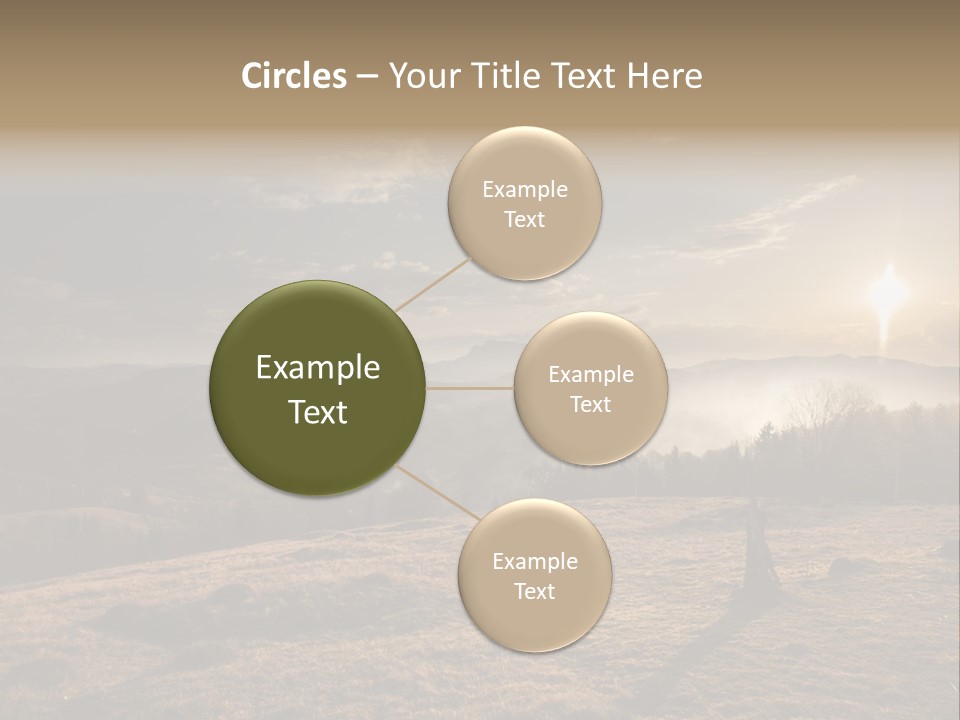 A Person Standing On Top Of A Hill With A Sky Background PowerPoint Template