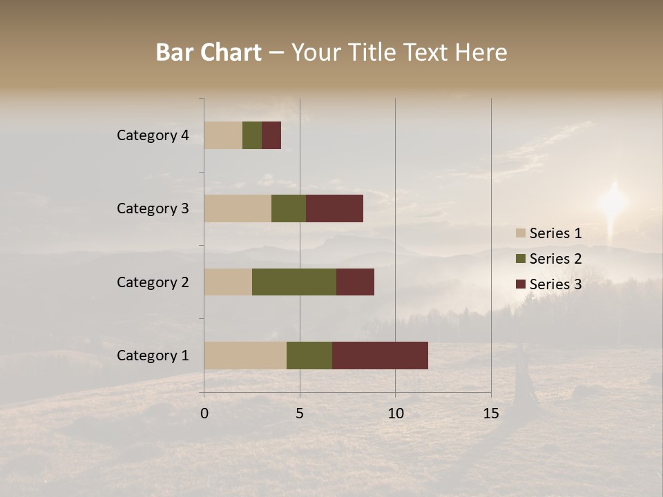 A Person Standing On Top Of A Hill With A Sky Background PowerPoint Template