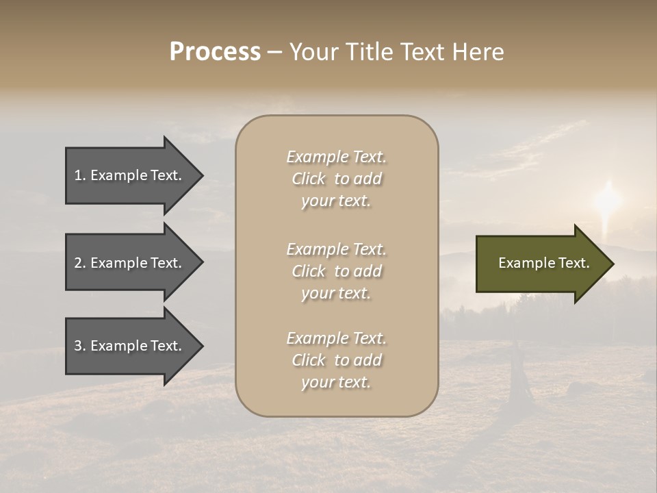 A Person Standing On Top Of A Hill With A Sky Background PowerPoint Template