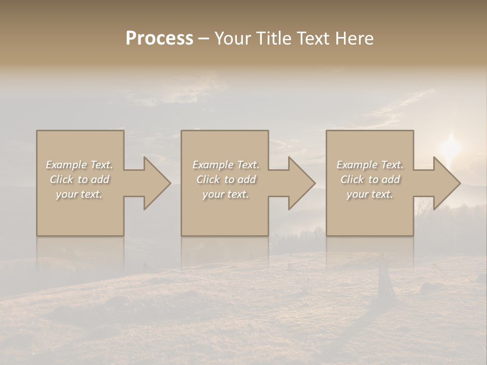 A Person Standing On Top Of A Hill With A Sky Background PowerPoint Template