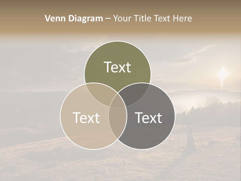 A Person Standing On Top Of A Hill With A Sky Background PowerPoint Template