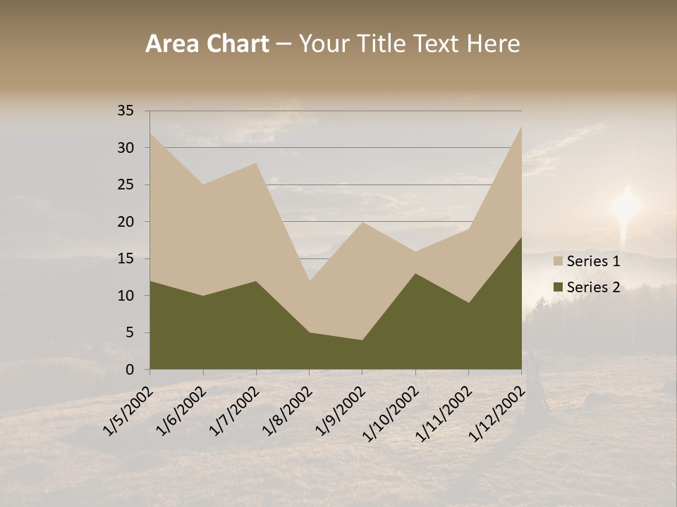 A Person Standing On Top Of A Hill With A Sky Background PowerPoint Template