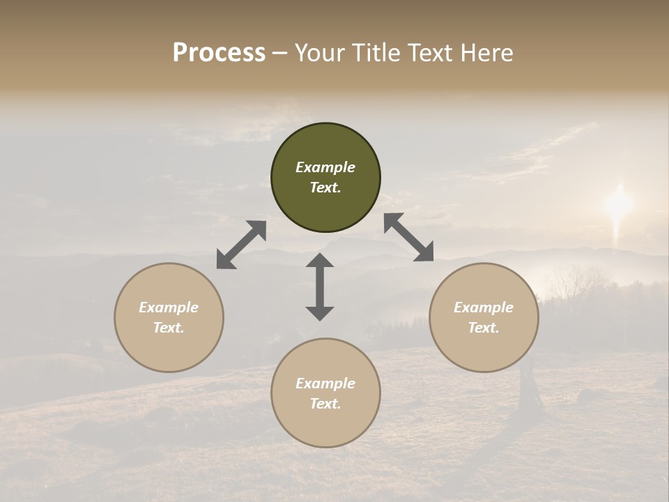 A Person Standing On Top Of A Hill With A Sky Background PowerPoint Template