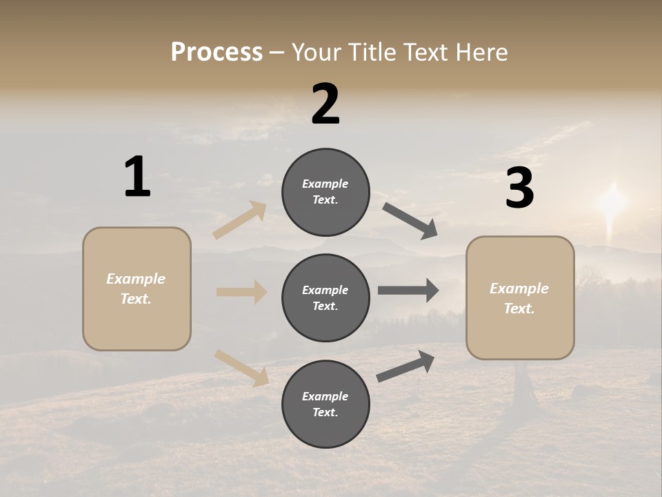 A Person Standing On Top Of A Hill With A Sky Background PowerPoint Template