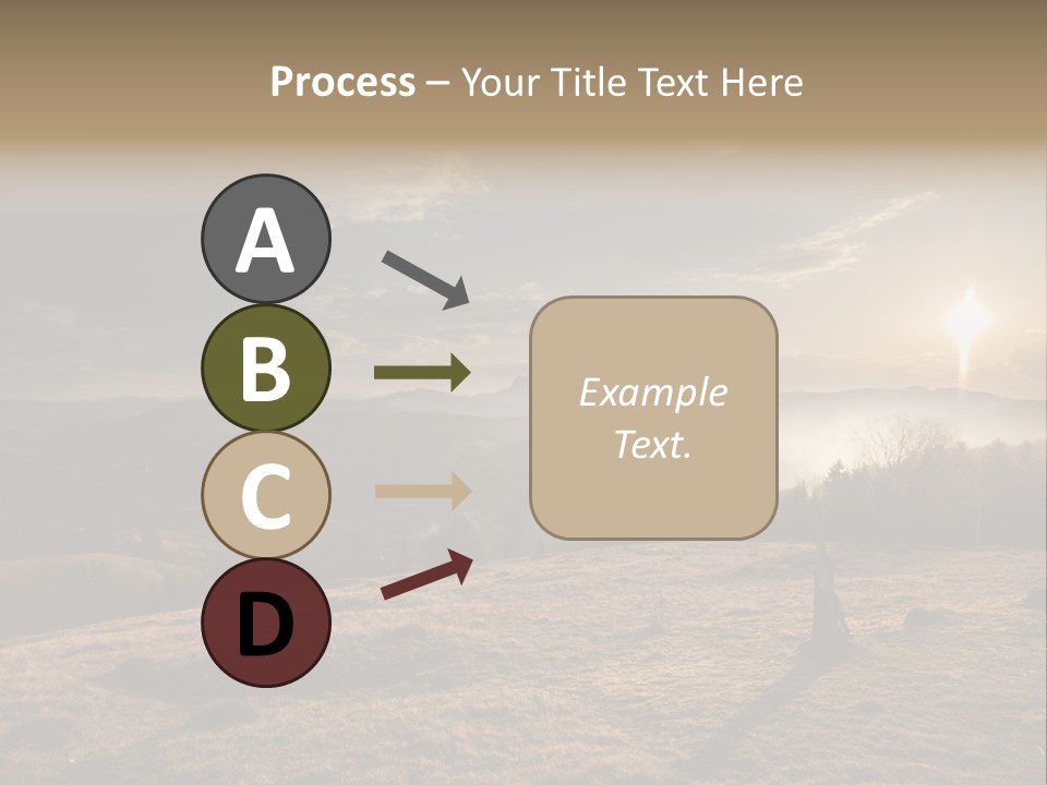 A Person Standing On Top Of A Hill With A Sky Background PowerPoint Template