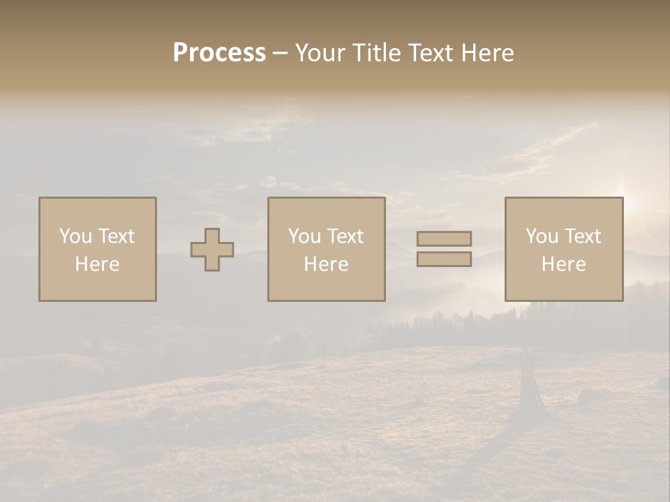 A Person Standing On Top Of A Hill With A Sky Background PowerPoint Template