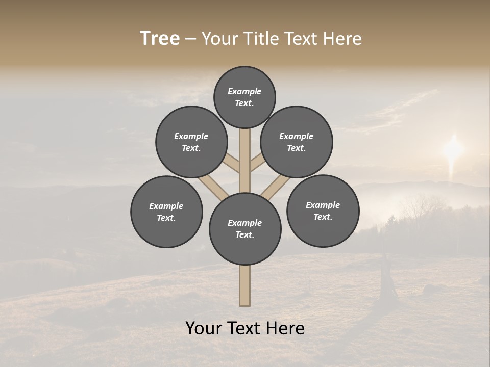 A Person Standing On Top Of A Hill With A Sky Background PowerPoint Template