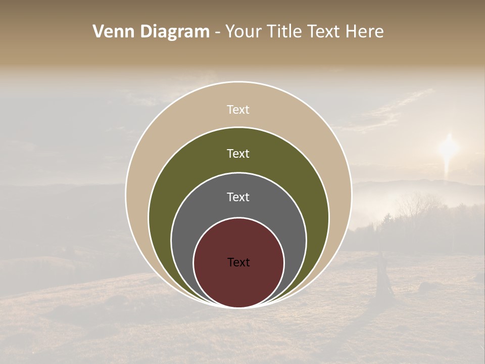 A Person Standing On Top Of A Hill With A Sky Background PowerPoint Template