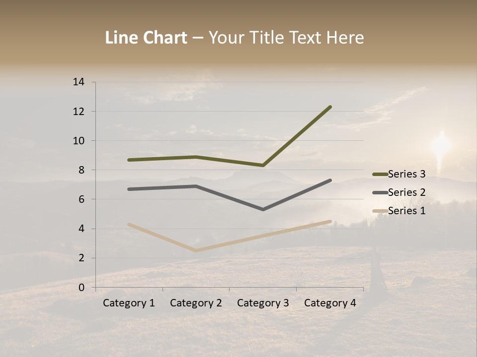 A Person Standing On Top Of A Hill With A Sky Background PowerPoint Template