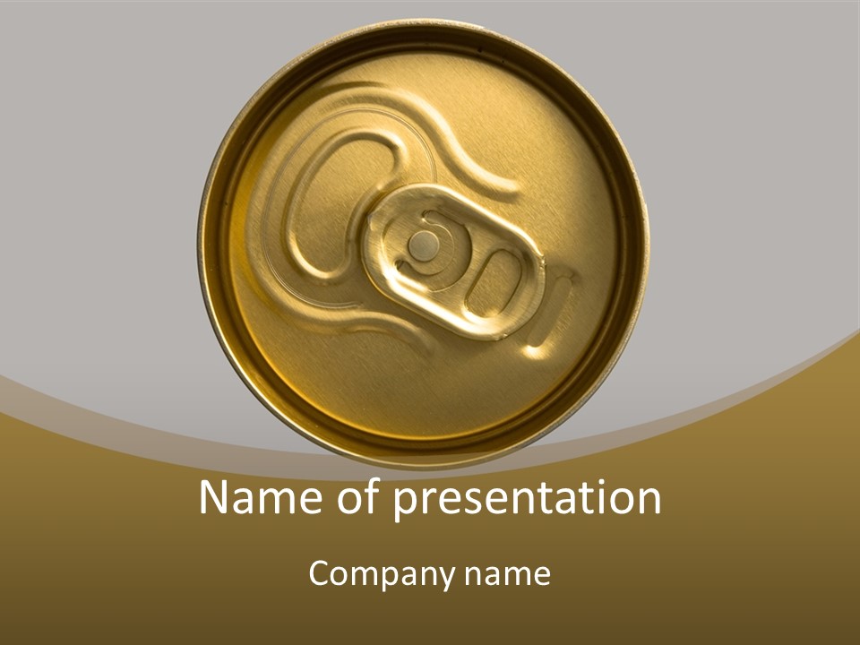 A Can Of Soda Powerpoint Template PowerPoint Template