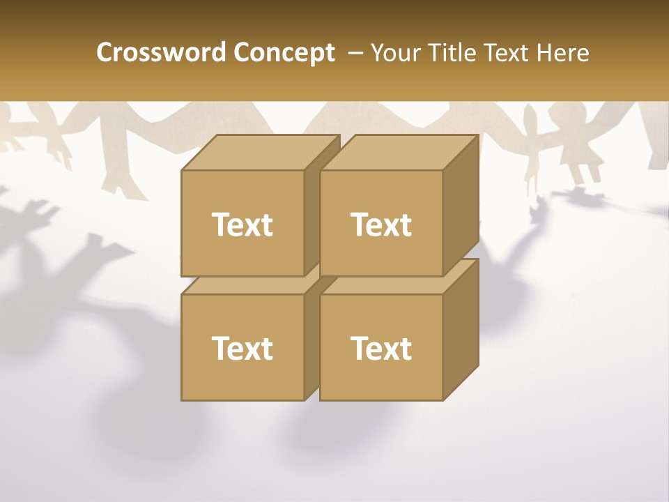 A Group Of People Holding Hands On A White Surface PowerPoint Template