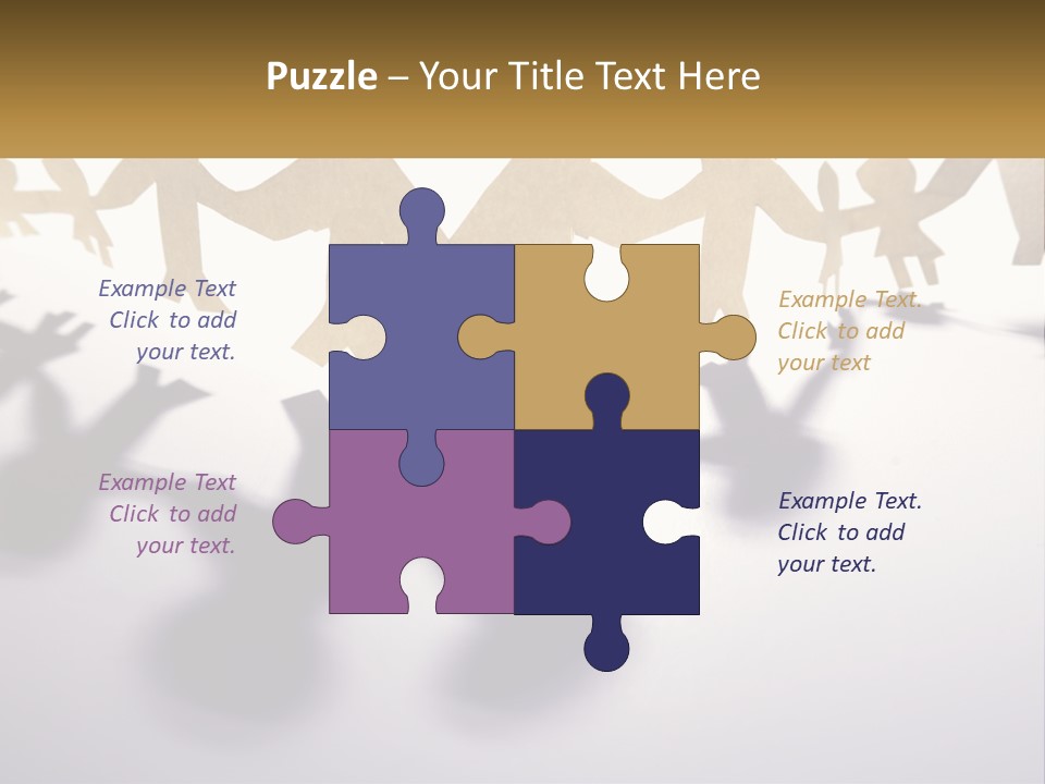 A Group Of People Holding Hands On A White Surface PowerPoint Template