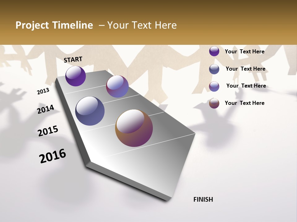 A Group Of People Holding Hands On A White Surface PowerPoint Template