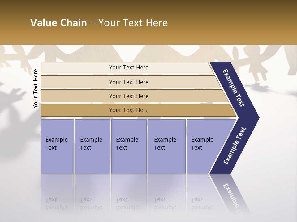 A Group Of People Holding Hands On A White Surface PowerPoint Template