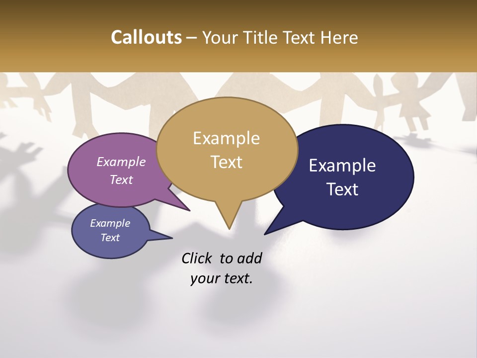 A Group Of People Holding Hands On A White Surface PowerPoint Template