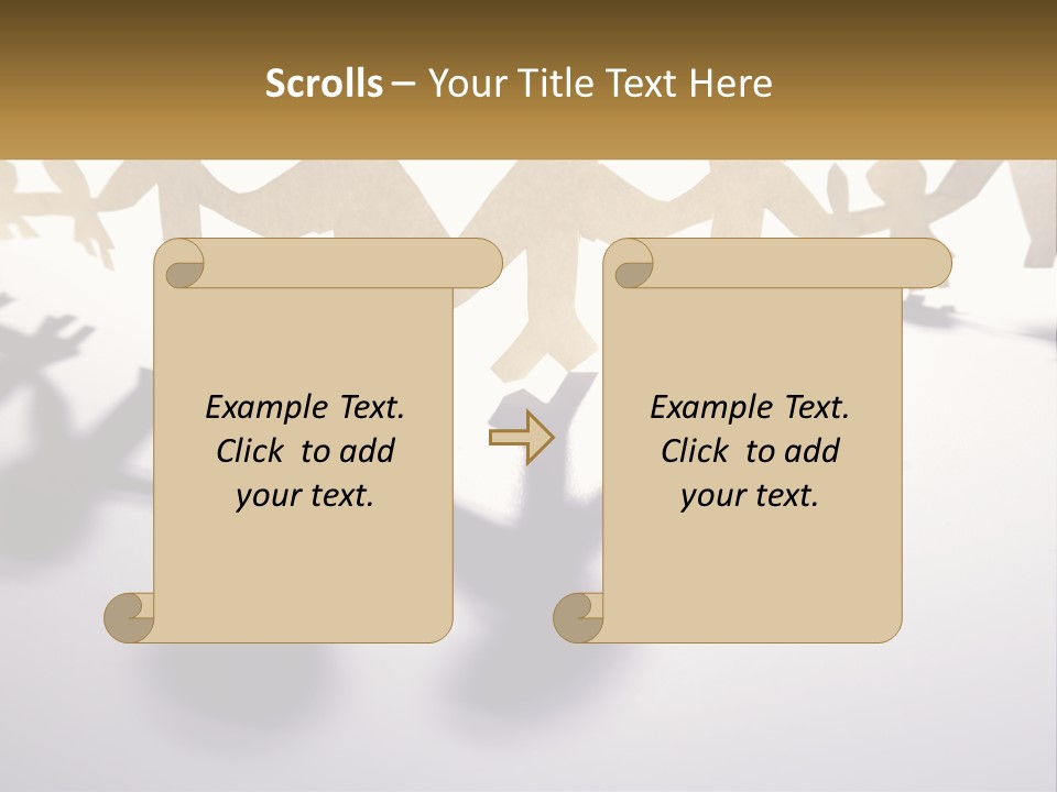 A Group Of People Holding Hands On A White Surface PowerPoint Template