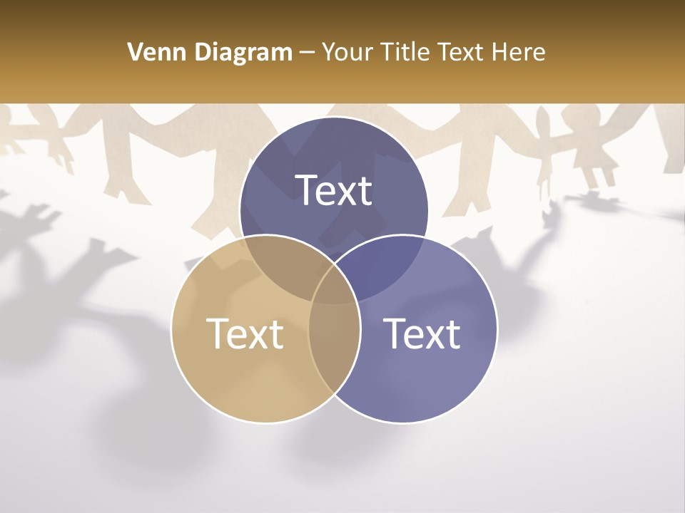 A Group Of People Holding Hands On A White Surface PowerPoint Template
