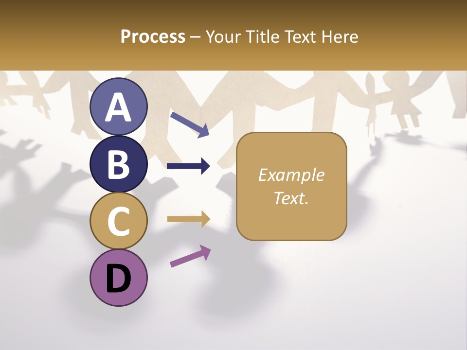 A Group Of People Holding Hands On A White Surface PowerPoint Template