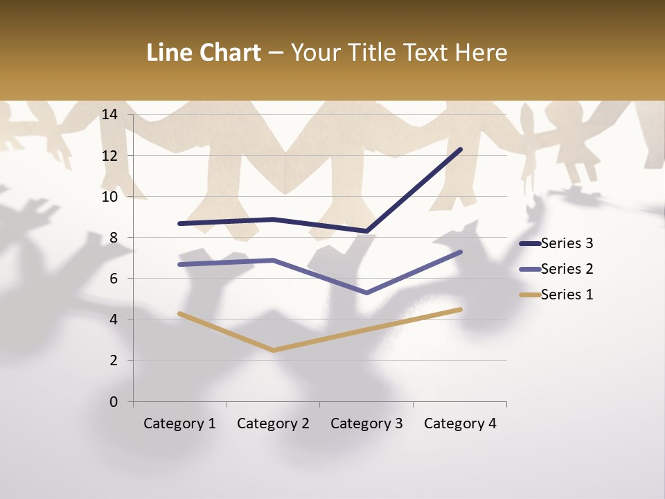 A Group Of People Holding Hands On A White Surface PowerPoint Template