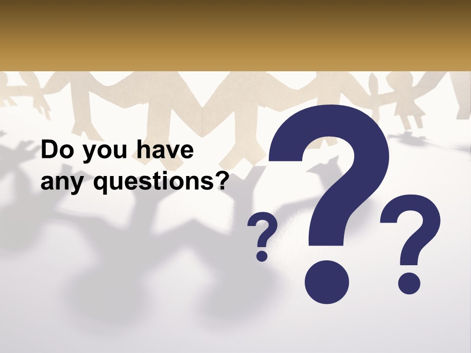 A Group Of People Holding Hands On A White Surface PowerPoint Template