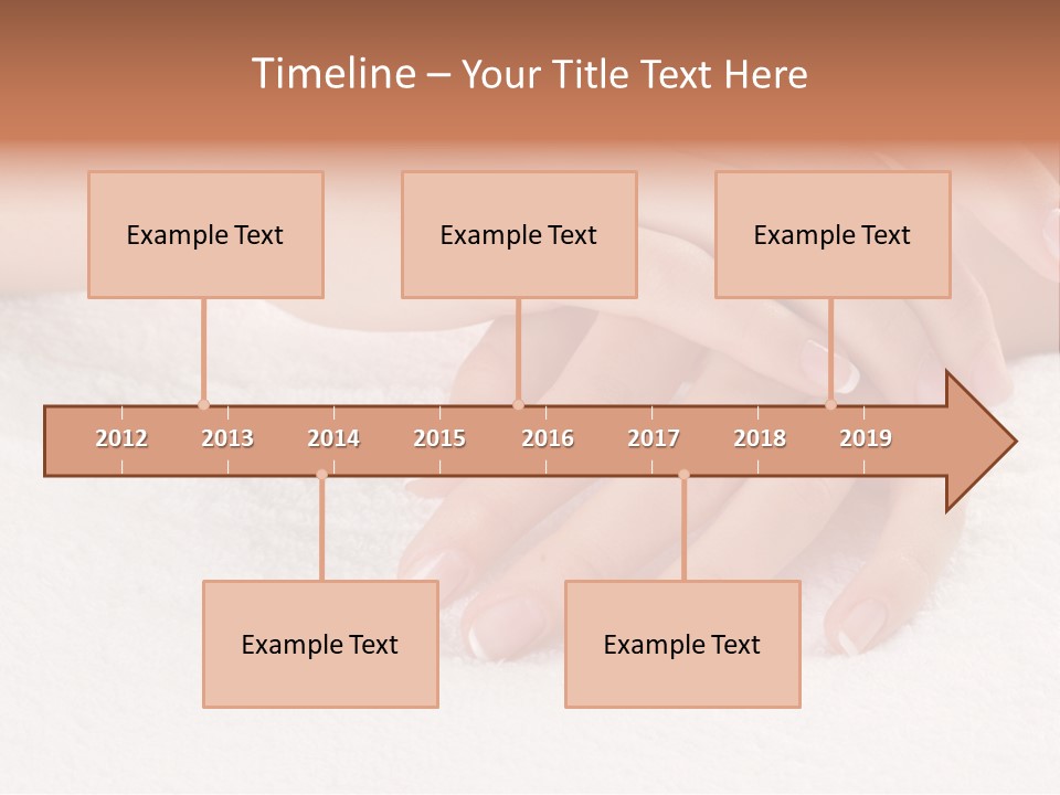 A Woman's Hands Resting On A White Towel PowerPoint Template