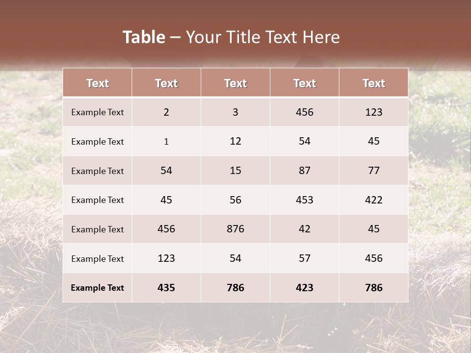 Two Children In Cowboy Hats Sitting On A Pile Of Hay PowerPoint Template