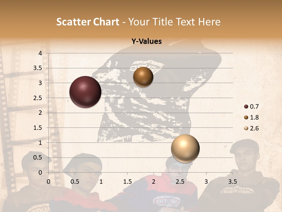 A Group Of Young Men Sitting Next To Each Other PowerPoint Template