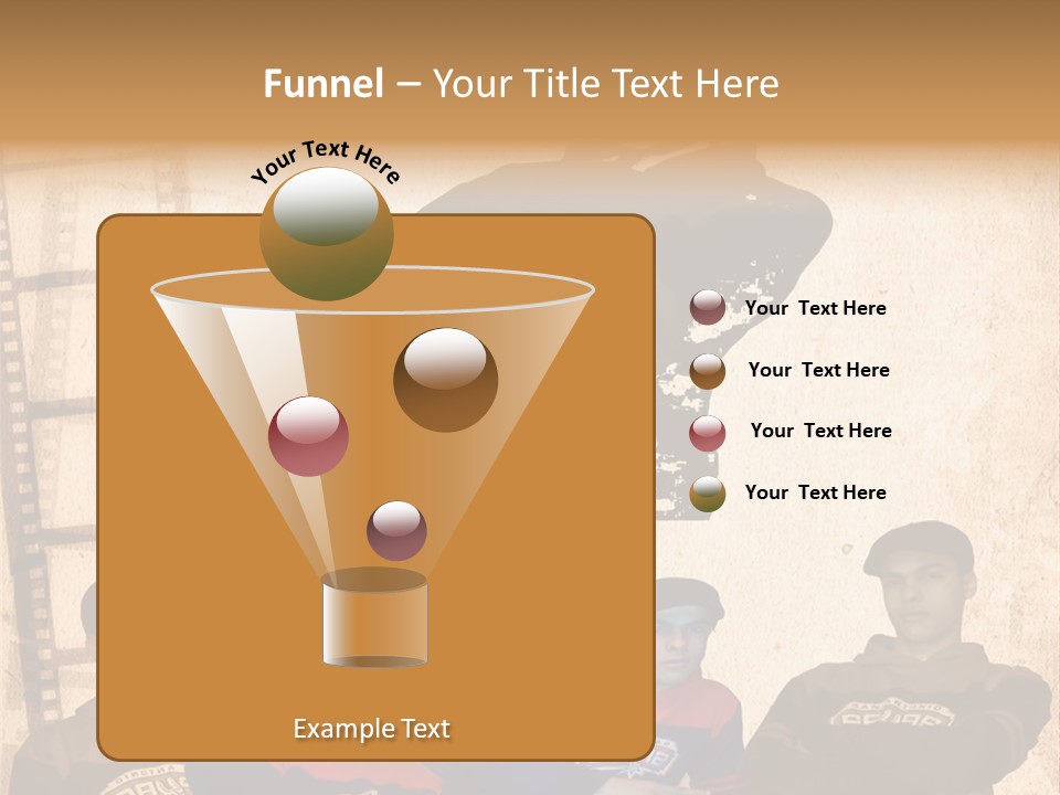 A Group Of Young Men Sitting Next To Each Other PowerPoint Template