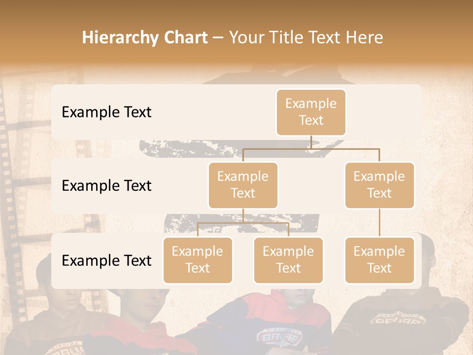 A Group Of Young Men Sitting Next To Each Other PowerPoint Template
