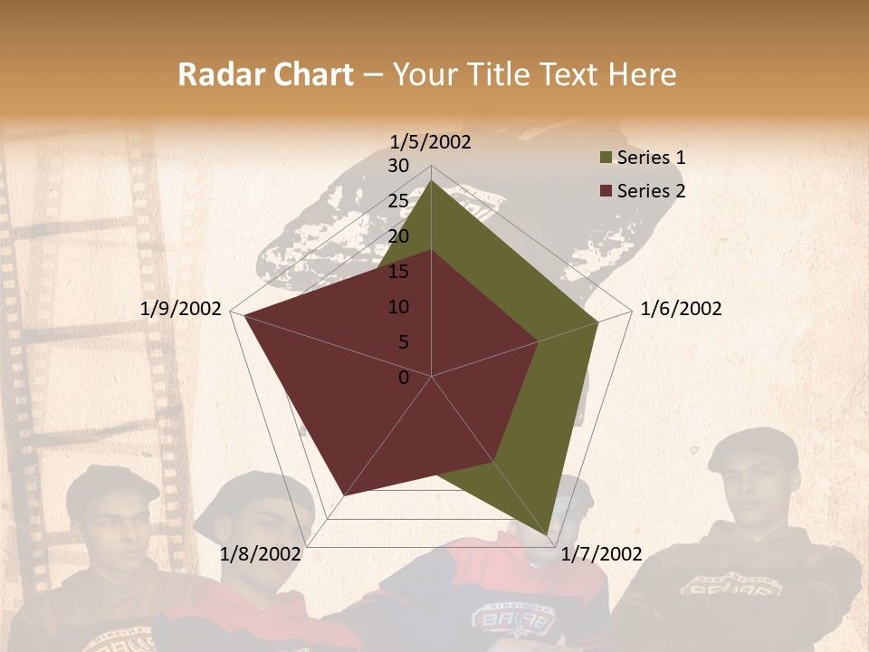 A Group Of Young Men Sitting Next To Each Other PowerPoint Template