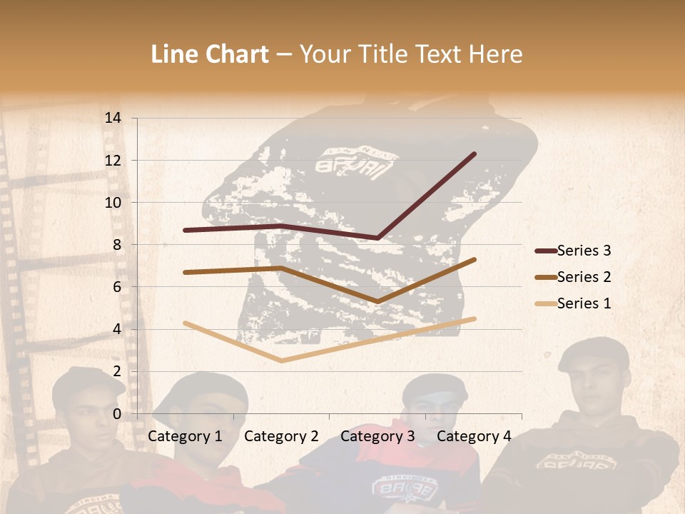 A Group Of Young Men Sitting Next To Each Other PowerPoint Template