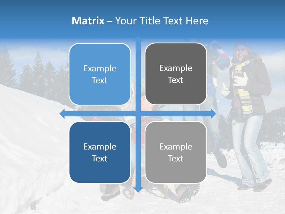 A Group Of People Standing On Top Of A Snow Covered Slope PowerPoint Template
