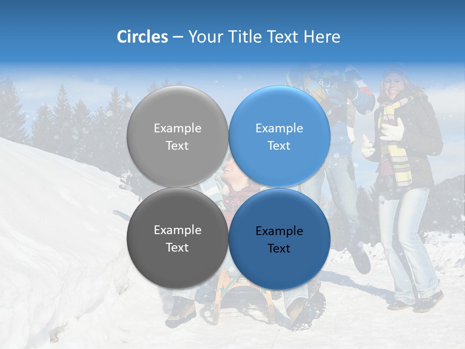 A Group Of People Standing On Top Of A Snow Covered Slope PowerPoint Template