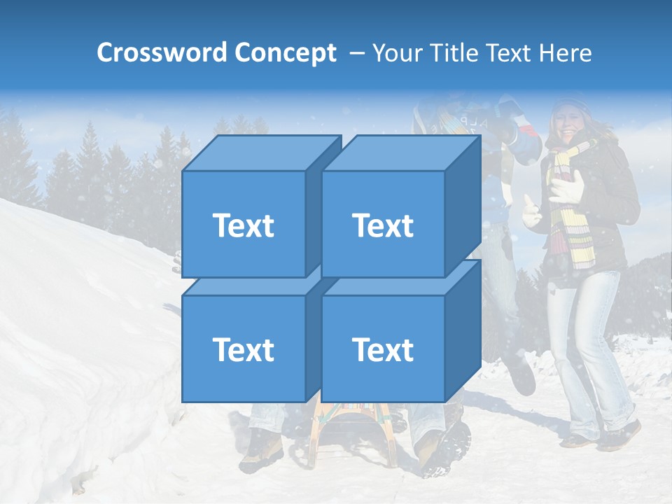A Group Of People Standing On Top Of A Snow Covered Slope PowerPoint Template
