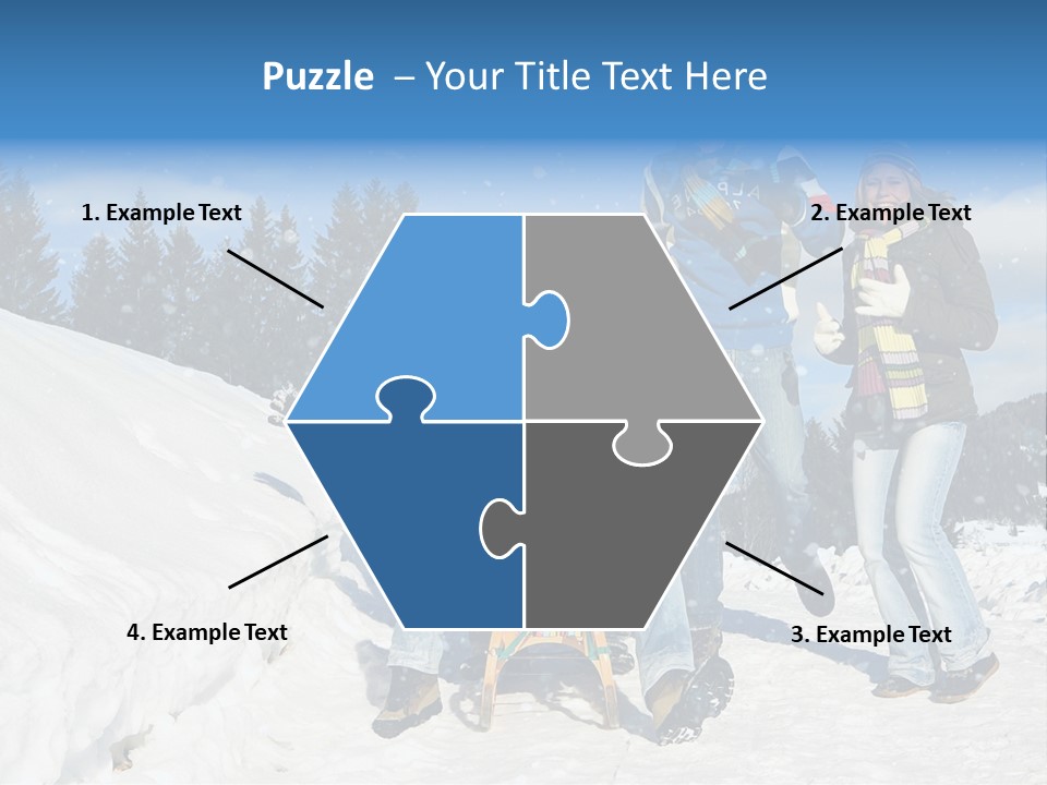 A Group Of People Standing On Top Of A Snow Covered Slope PowerPoint Template