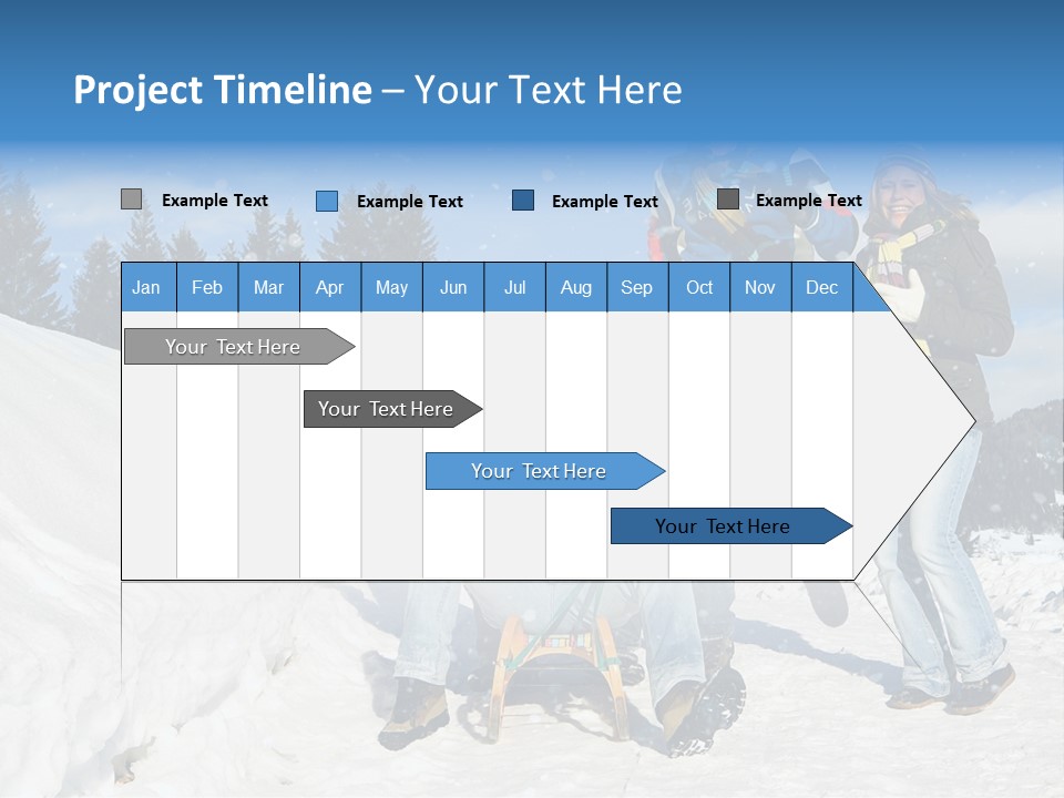 A Group Of People Standing On Top Of A Snow Covered Slope PowerPoint Template
