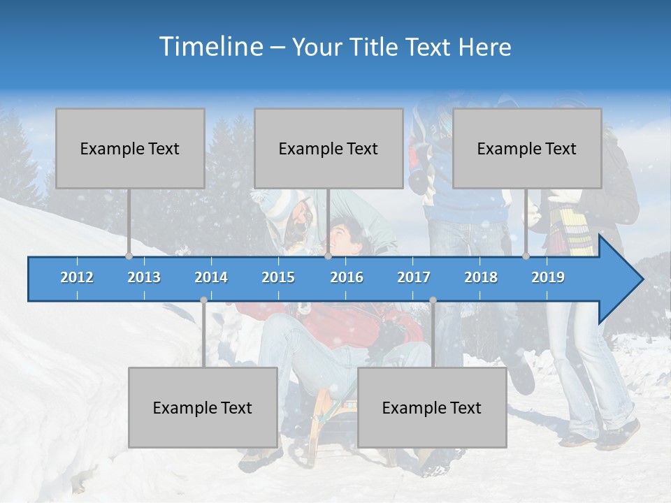 A Group Of People Standing On Top Of A Snow Covered Slope PowerPoint Template