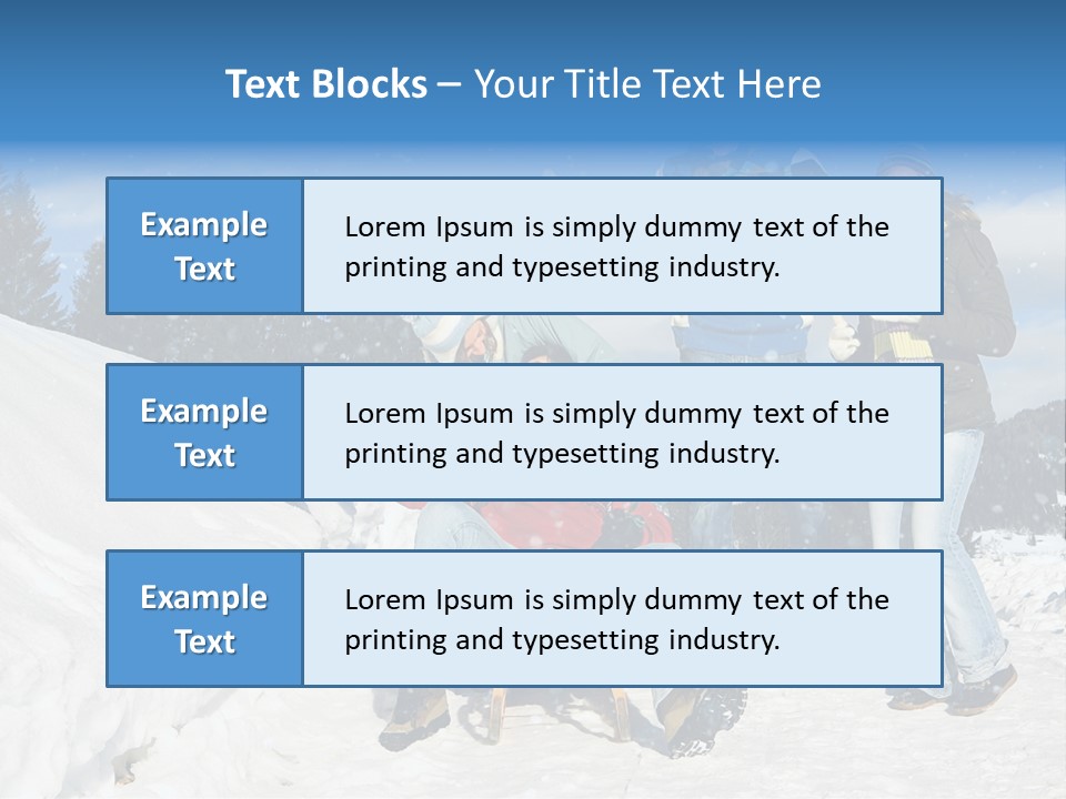 A Group Of People Standing On Top Of A Snow Covered Slope PowerPoint Template