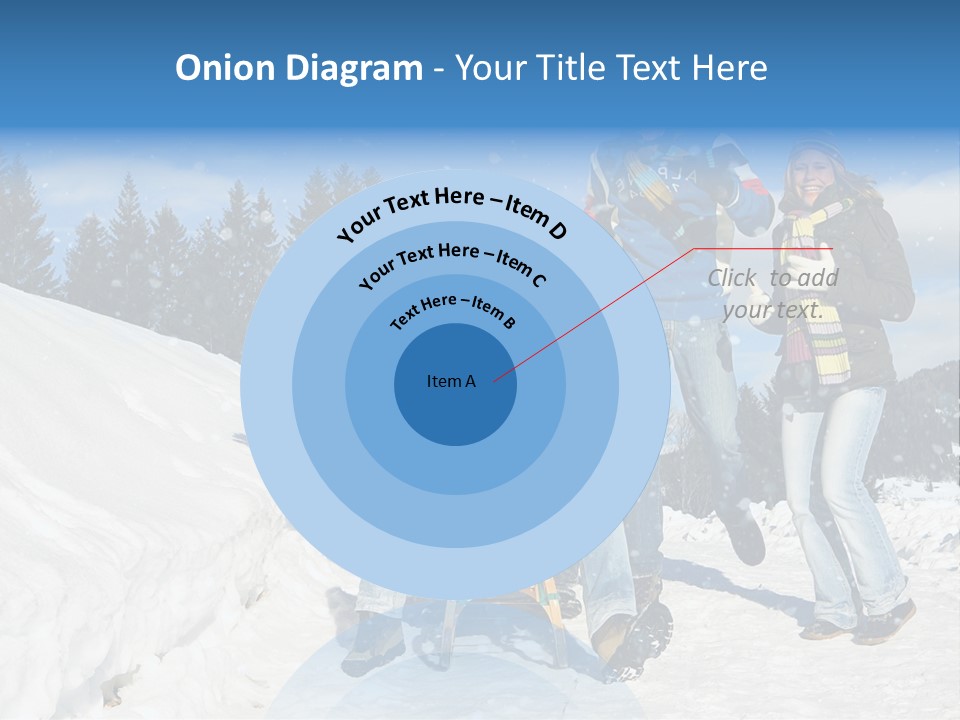 A Group Of People Standing On Top Of A Snow Covered Slope PowerPoint Template