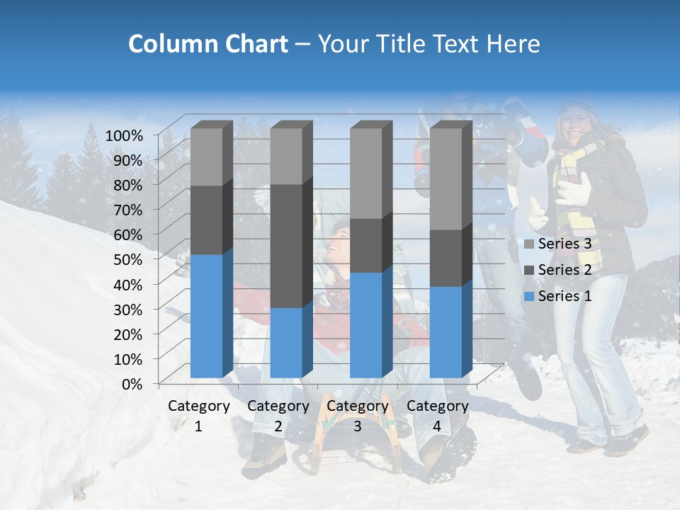 A Group Of People Standing On Top Of A Snow Covered Slope PowerPoint Template
