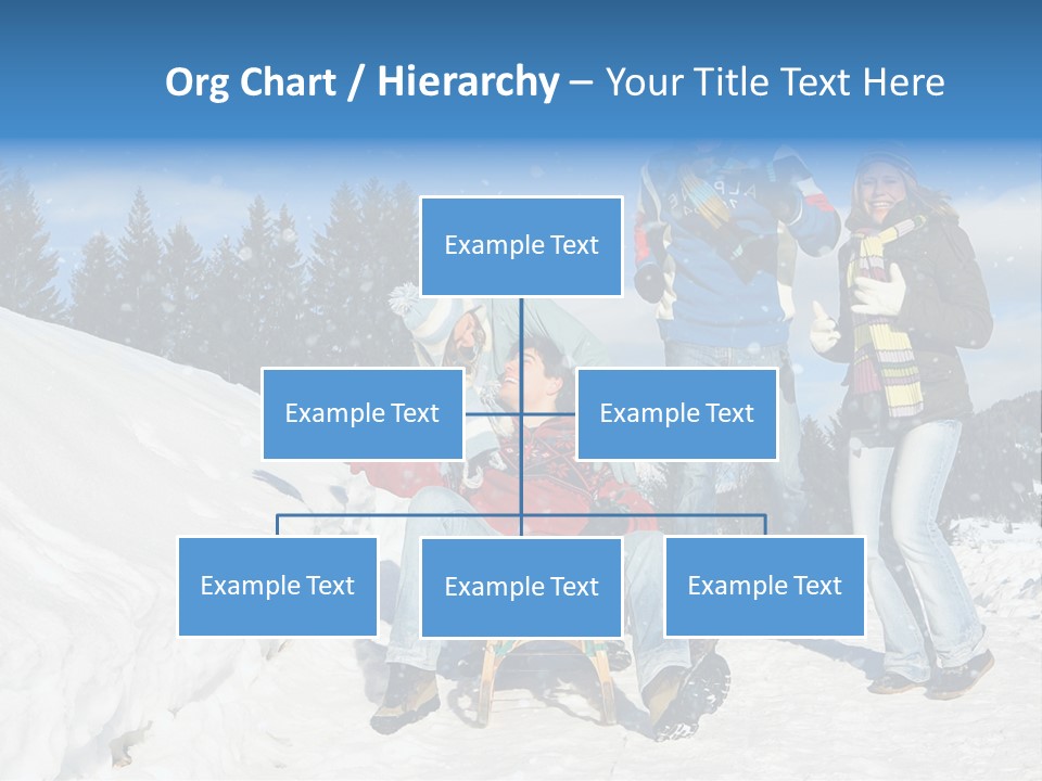 A Group Of People Standing On Top Of A Snow Covered Slope PowerPoint Template