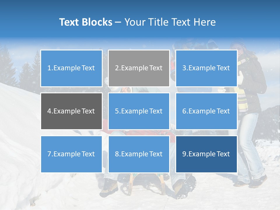 A Group Of People Standing On Top Of A Snow Covered Slope PowerPoint Template